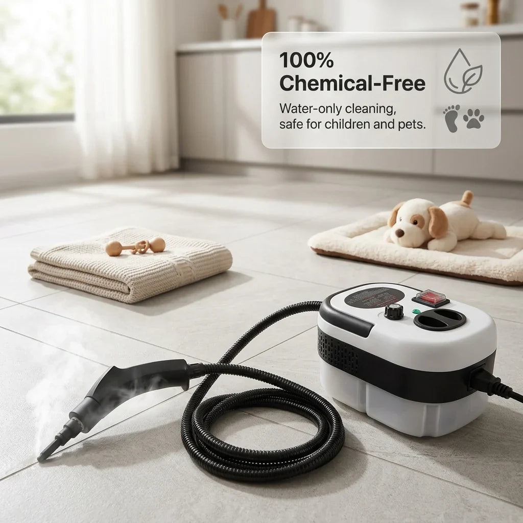 SteamPuci 2500W Multi-Surface Steam Cleaner
