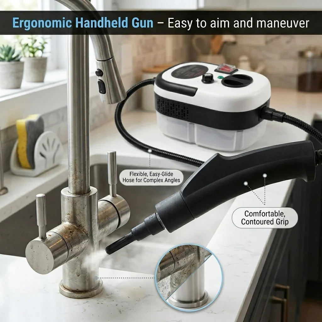 SteamPuci 2500W Multi-Surface Steam Cleaner