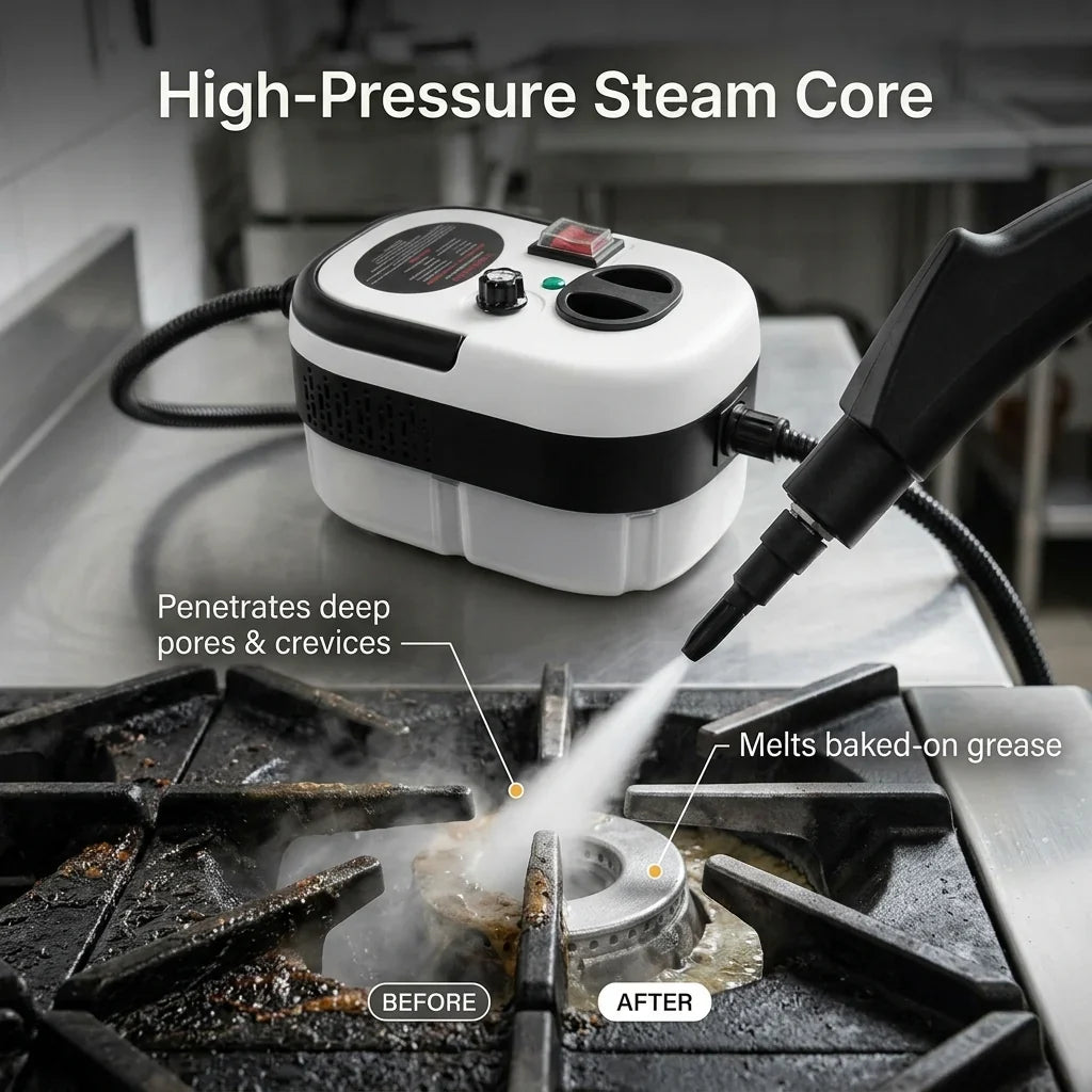 SteamPuci 2500W Multi-Surface Steam Cleaner