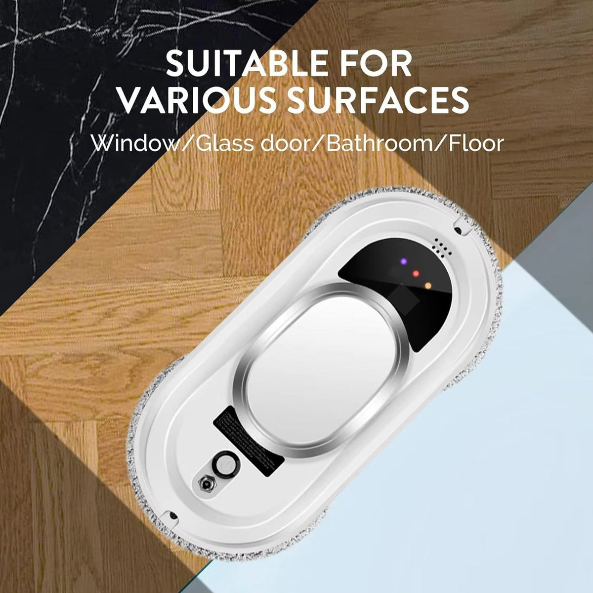 RelleBont Smart Window Robot Cleaner with Dual Spinning Mops