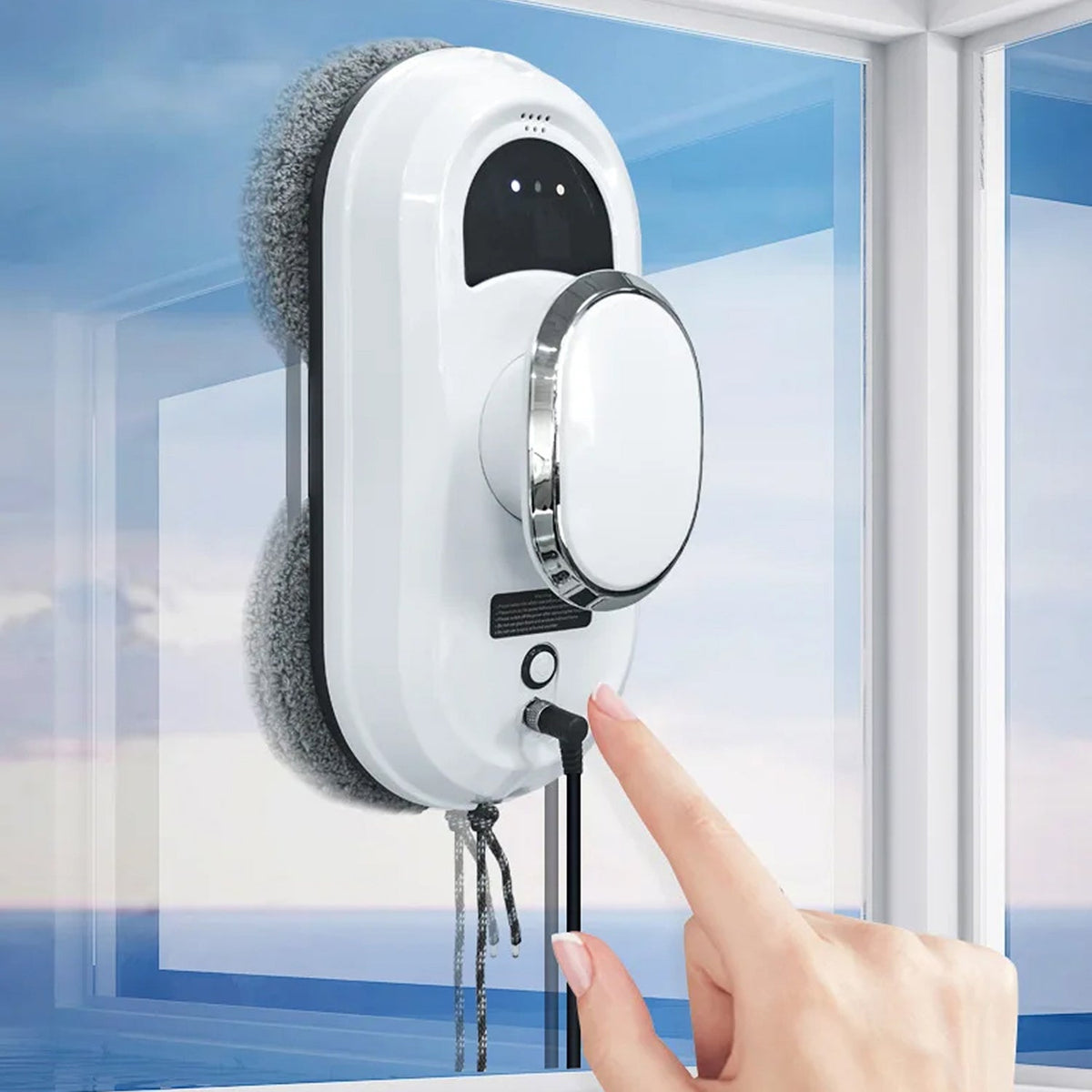 RelleBont Smart Window Robot Cleaner with Dual Spinning Mops
