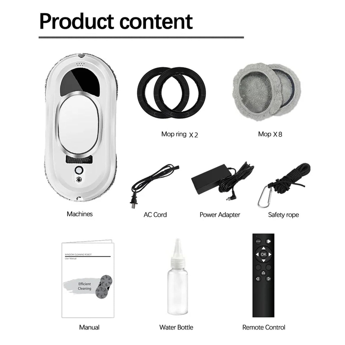 RelleBont Smart Window Robot Cleaner with Dual Spinning Mops