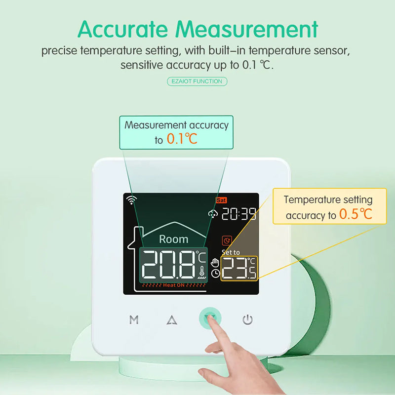 ClimaCorex Smart WiFi Thermostat | 0.1°C Precision & App Control