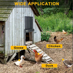 CochiKix Automatic Chicken Coop Door - Predator-Proof Anti-Pinch LCD Timer