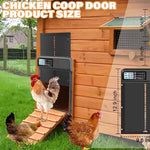 CochiKix Automatic Chicken Coop Door - Predator-Proof Anti-Pinch LCD Timer