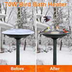 CoziPerch 70W Aluminum Bird Bath Heater for Winter