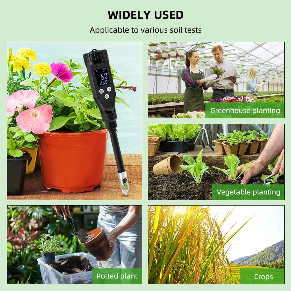 FonaWise Bluetooth Soil pH Meter with Lab-Grade Accuracy