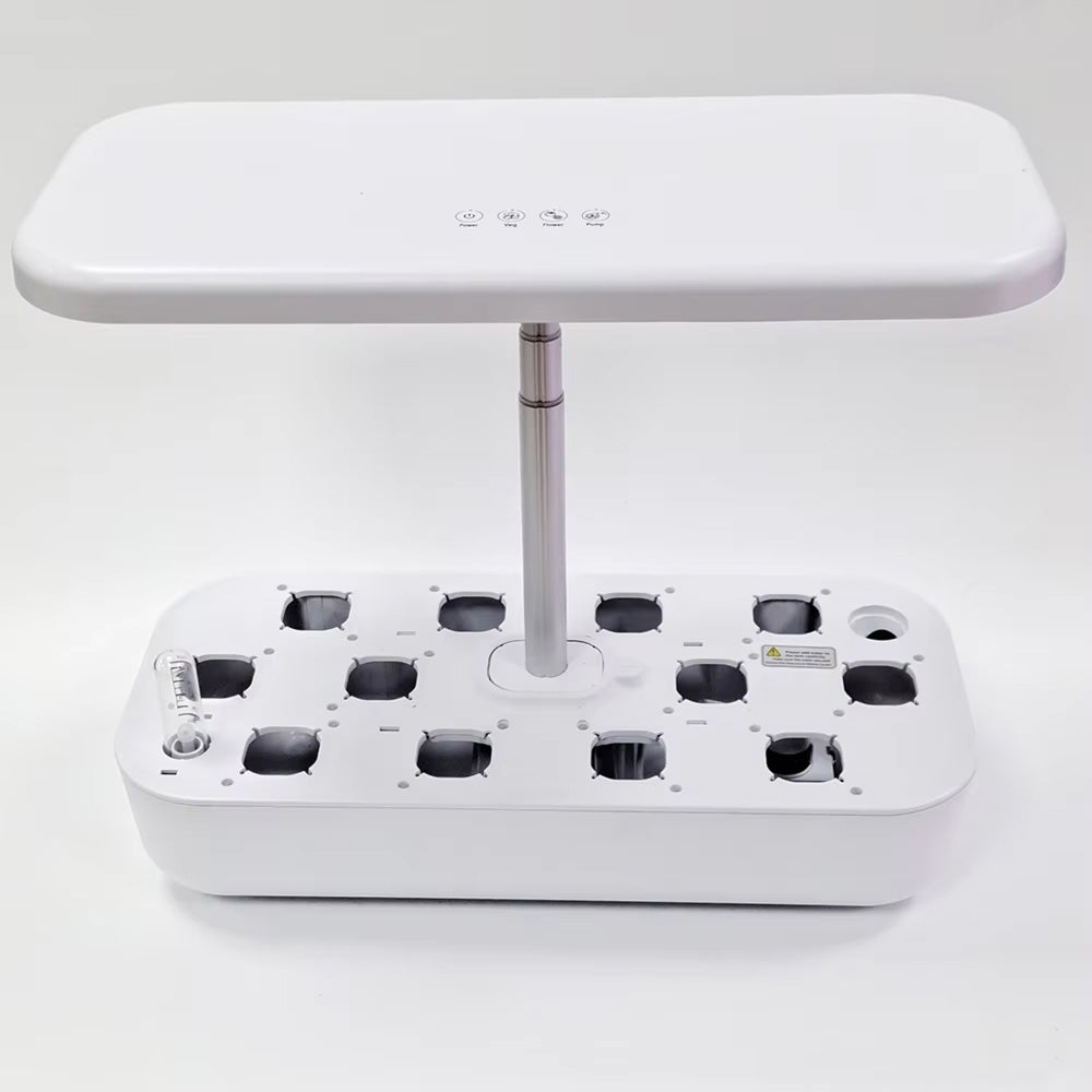 GrosVirdo 12-Pod Indoor Hydroponic Garden Kit with LED Grow Light