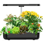 GrosVirdo 12-Pod Indoor Hydroponic Garden Kit with LED Grow Light