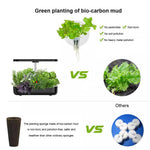 GrosVirdo 12-Pod Indoor Hydroponic Garden Kit with LED Grow Light