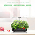 GrosVirdo 12-Pod Indoor Hydroponic Garden Kit with LED Grow Light