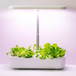 GrosVirdo 12-Pod Indoor Hydroponic Garden Kit with LED Grow Light