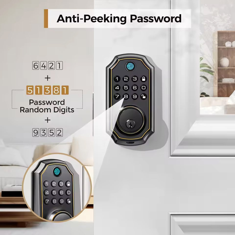 MixaLocki Smart Deadbolt | Keyless Fingerprint & Bluetooth Door Lock