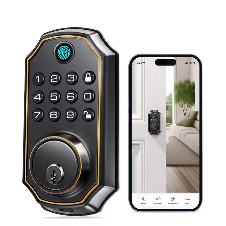 MixaLocki Smart Deadbolt | Keyless Fingerprint & Bluetooth Door Lock