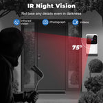 Sentrixly Wireless Smart Video Doorbell Camera with No Monthly Fee