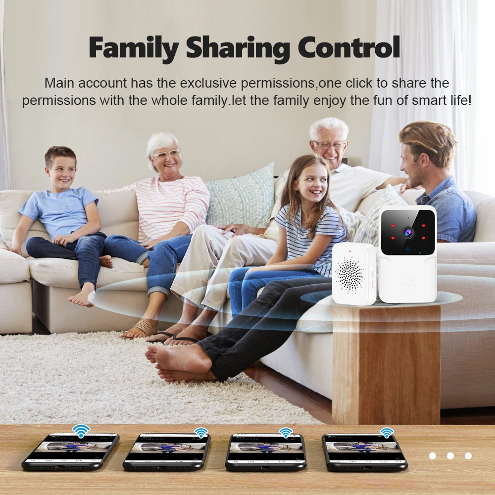 Sentrixly Wireless Smart Video Doorbell Camera with No Monthly Fee