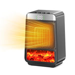 ZoniWarm Portable Heater with 3D Flame Effect